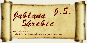 Jablana Škrebić vizit kartica